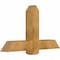 Ekena Millwork Eugene Rough Sawn Timber Gable Bracket, Western Red Cedar, 48"W x 28"H x 6"D x 6"F, 14/12 Pitch GBW048X28X0606EUG00RWR - alternate 5
